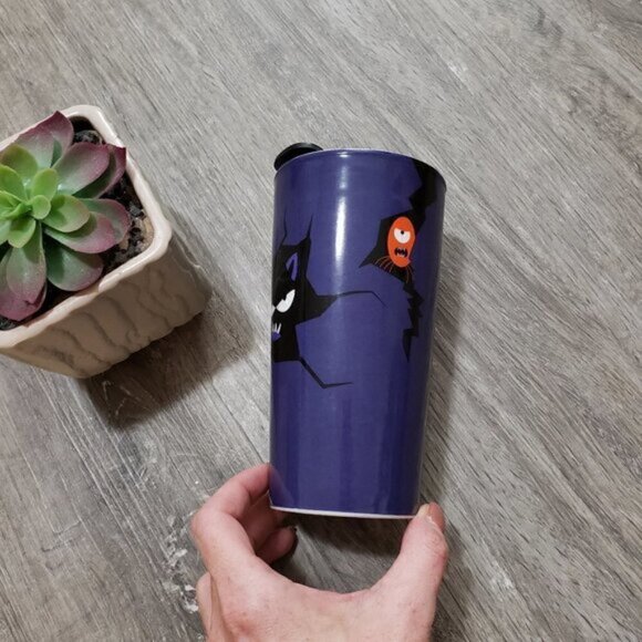 David's Tea Purple Halloween Ceramic Travel Cup - Picture 7 of 11